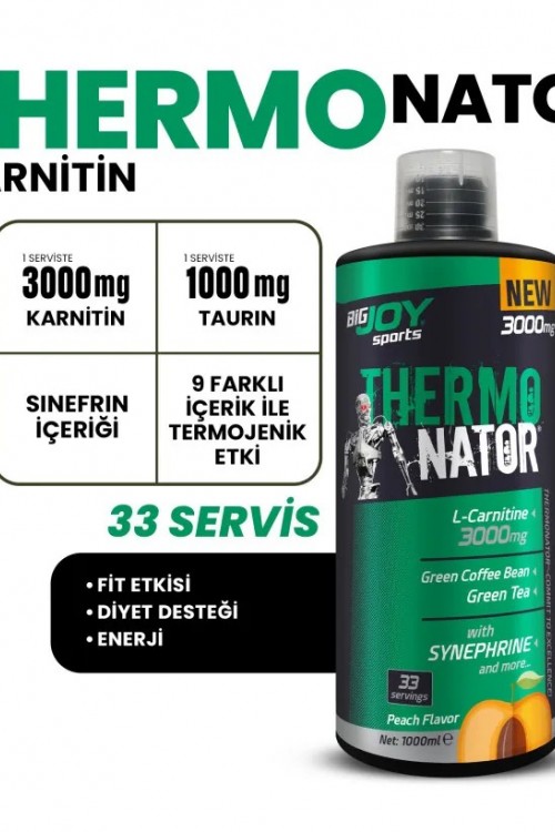 Bigjoy Thermonator Karnitin 1000ml Şeftali